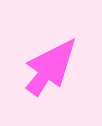 a pink arrow on a pink background